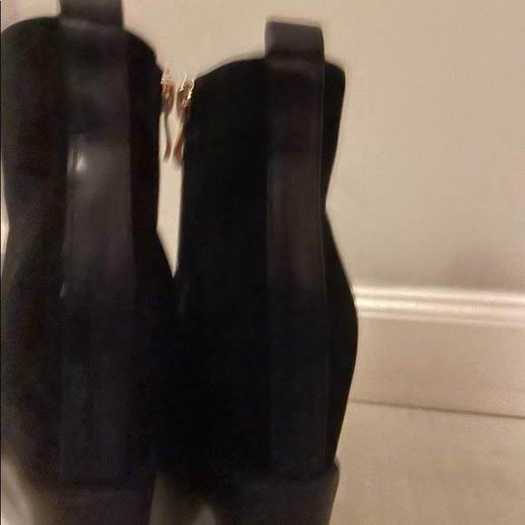 Black Leather +Suede Platform Ankle Boots from UK 🇬🇧 - Picture 15 of 15